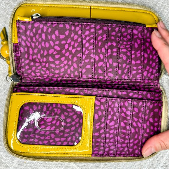 Fossil Keyper Zip Around Wallet - Colorful Waxed Floral Canvas - Picture 5 of 7